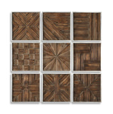 Bryndle Rustic Wooden Squares Set/9 thumbnail 1