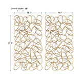 In The Loop Gold Wall Art Set/2 thumbnail 2