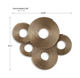 Ahmet Gold Rings Wall Decor thumbnail 3