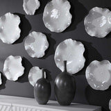 Abella Ceramic Wall Decor Set/3 White thumbnail 6