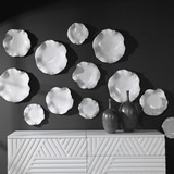 Abella Ceramic Wall Decor Set/3 White thumbnail 9