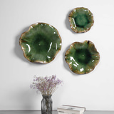 Abella Green Ceramic Wall Decor Set/3 thumbnail 10
