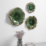 Abella Green Ceramic Wall Decor Set/3 thumbnail 2