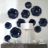 Abella Blue Ceramic Wall Decor Set/3 thumbnail 5