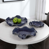 Abella Blue Ceramic Wall Decor Set/3 thumbnail 2