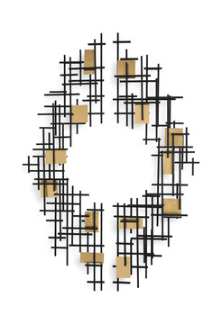 Reflection Metal Grid Wall Decor Set/2