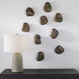 Pebbles Walnut Wood Wall Décor Set/9 thumbnail 4