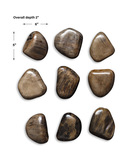 Pebbles Walnut Wood Wall Décor Set/9 thumbnail 2