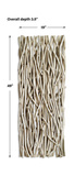 Gathered Teak Bleached Wood Wall Decor thumbnail 3
