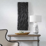 Gathered Teak Black Wood Wall Decor thumbnail 4