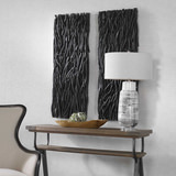 Gathered Teak Black Wood Wall Decor thumbnail 6