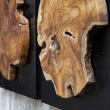 Kolini Teak Wood Wall Decor Set/3 thumbnail 5