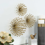Aga Gold Metal Wall Decor Set/3 thumbnail 9