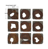 Jungle Wood Paneled Wall Art Set/9 thumbnail 4
