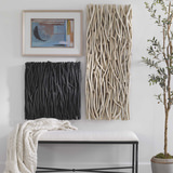 Gathered Teak Square Black Wood Wall Decor thumbnail 7