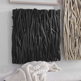 Gathered Teak Square Black Wood Wall Decor thumbnail 8