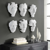 Self-Portrait White Mask Wall Decor Set/6 thumbnail 2