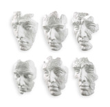 Self-Portrait White Mask Wall Decor Set/6 thumbnail 5