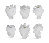 Self-Portrait White Mask Wall Decor Set/6 thumbnail 7