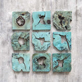 Bahati Wood Wall Décor In Blue Set/9 thumbnail 3