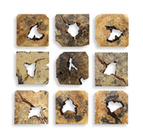 Bahati Wood Wall Décor In Natural Set/9 thumbnail 1