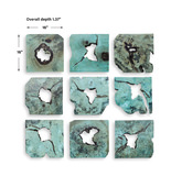 Bahati Wood Wall Décor In Blue Set/9 thumbnail 2