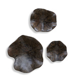 Two Wood Wall Décor In Mocha Set/3 thumbnail 1