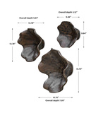 Two Wood Wall Décor In Mocha Set/3 thumbnail 3