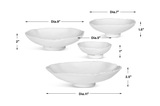 Lucky Coins White Metal Wall Bowls Set/4 thumbnail 3