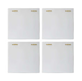 Snowdrift Sculpted White Wall Decor Set/4 thumbnail 6