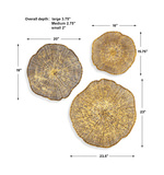 Radiance Gold Metal Wall Decor Set/3 thumbnail 2