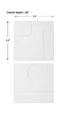 Contours White Wall Decor Set/2 thumbnail 4