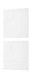 Contours White Wall Decor Set/2 thumbnail 5