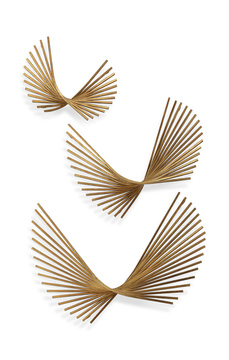 Coreograph Antique Gold Wall Decor Set/3