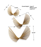 Coreograph Antique Gold Wall Decor Set/3 thumbnail 3