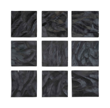 Malosi Black Wood Wall Decor Set/9