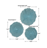 Ocean Gems Blue Wall Decor Set/3 thumbnail 3