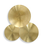 Cymbalic Round Brass Wall Art Set/3 thumbnail 1