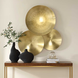 Cymbalic Round Brass Wall Art Set/3 thumbnail 5