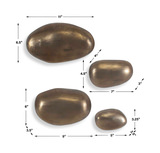 Set In Stone Brass Outdoor Wall Art Set/4 thumbnail 2