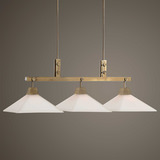 Brookdale Industrial 3 Light Linear Chandelier thumbnail 6