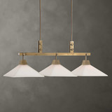 Brookdale Industrial 3 Light Linear Chandelier thumbnail 5