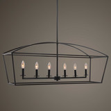 Clayton 6 Light Linear Chandelier thumbnail 4