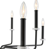 Ebony Elegance 8 Light Chandelier thumbnail 1
