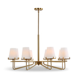 Lassen 8 Light Brass Chandelier thumbnail 10