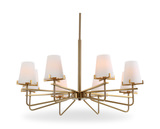 Lassen 8 Light Brass Chandelier thumbnail 7
