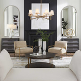 Lassen 8 Light Brass Chandelier thumbnail 15