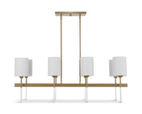 Awyr 8 Light Linear Chandelier thumbnail 3