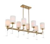 Awyr 8 Light Linear Chandelier thumbnail 6