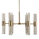 Cret 12 Light Brass Chandelier thumbnail 5